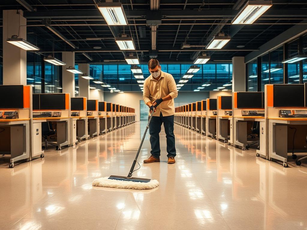 Nightly office janitorial route in downtown Santa Cruz